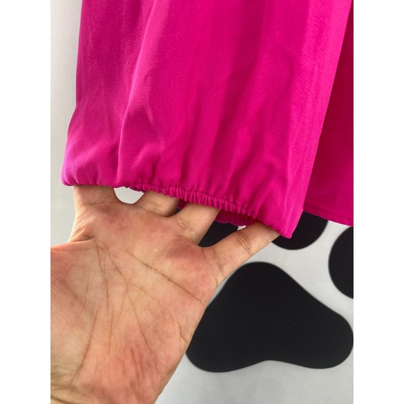 Rachel Roy NWT Rachel Kaylee Top Double V Neck Back Tie Long Sleeves Pink XS New - Picture 5 of 10